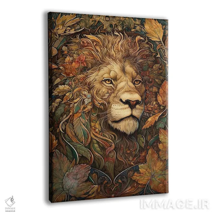 تابلو پرتره شیر پاییزی اثر آرسی بسی - نمای پرسپکتیو محصول