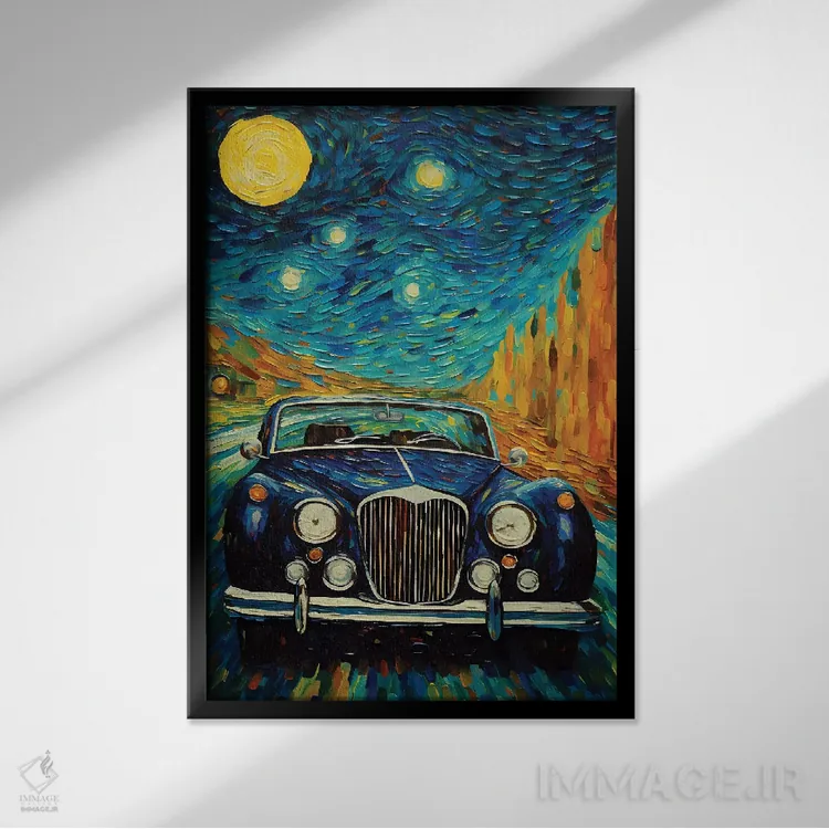 تابلو هنر امپرسیونیسم مدرن اثر آرسی بسی - نمای قابدار مشکی