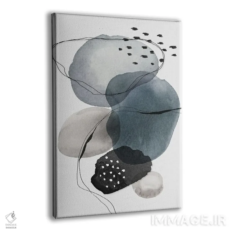 تابلو آبستره آبرنگی مینیمال II اثر آرسی بسی - نمای پرسپکتیو محصول