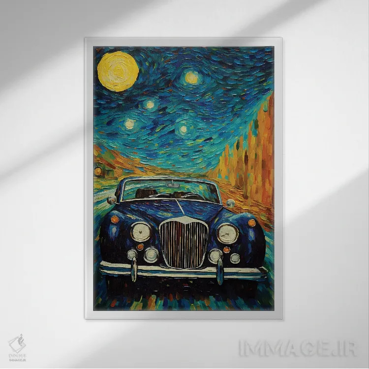 تابلو هنر امپرسیونیسم مدرن اثر آرسی بسی - نمای قابدار سفید