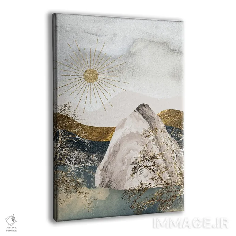 تابلو کوه یخ و خورشید نیمهشب اثر آرسی بسی - نمای پرسپکتیو محصول