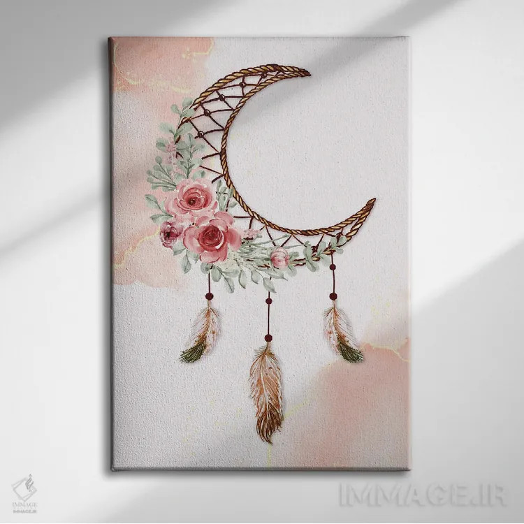 تابلو گیرنده رویا: هنر قبیلهای اثر آرسی بسی - نمای روبهرو روی دیوار