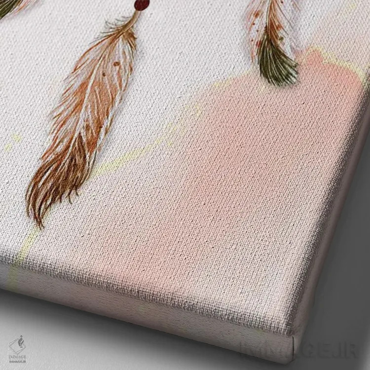 تابلو گیرنده رویا: هنر قبیلهای اثر آرسی بسی - نمای نزدیک بافت بوم