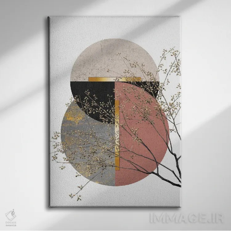 تابلو هنر مینیمال اسکانباوراویایی اثر آرسی بسی - نمای روبهرو روی دیوار