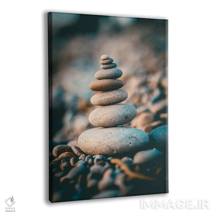 تابلو سنگهای تعادل یافته اثر آرسی بسی - نمای پرسپکتیو محصول