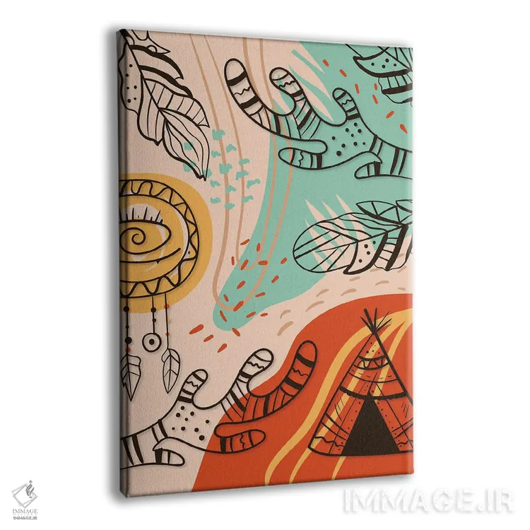 تابلو آبستره بوهو III اثر آرسی بسی - نمای پرسپکتیو محصول