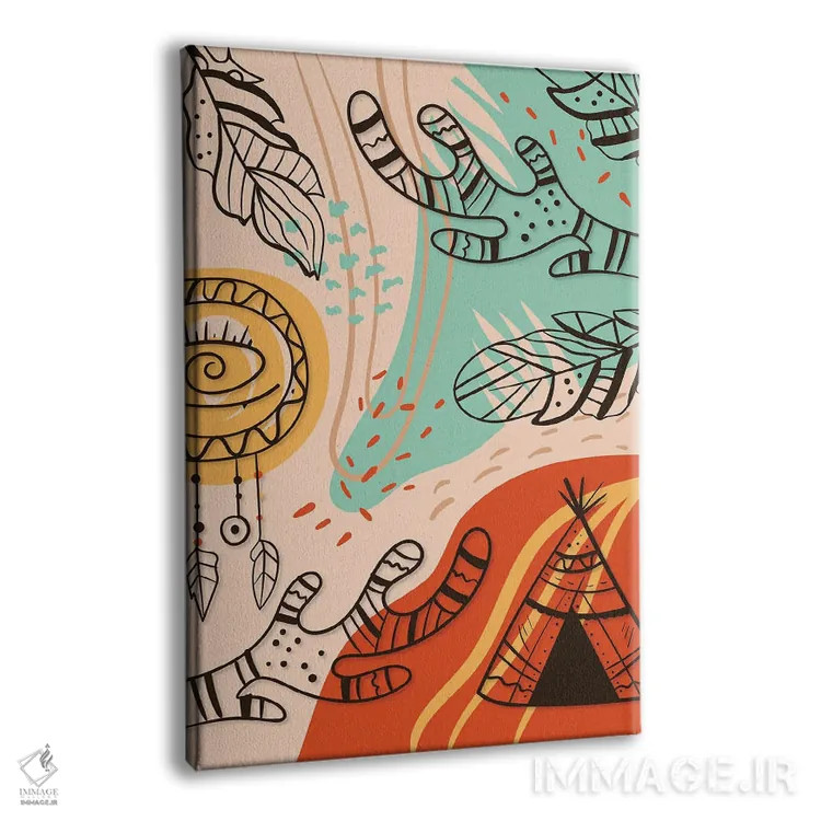 تابلو آبستره بوهو III اثر آرسی بسی - نمای پرسپکتیو محصول