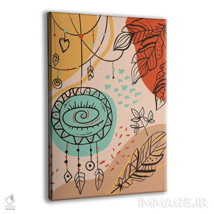 تابلو آبستره بوهو IV اثر آرسی بسی - نمای پرسپکتیو محصول