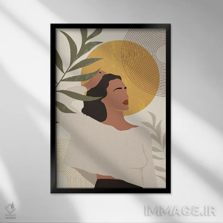 تابلو پرتره بوهو I اثر آرسی بسی - نمای قابدار مشکی