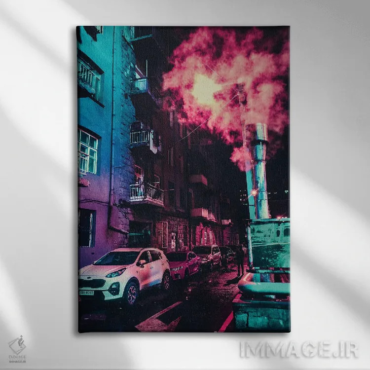 تابلو خیابانهای ایروان I اثر آرسی بسی - نمای روبهرو روی دیوار