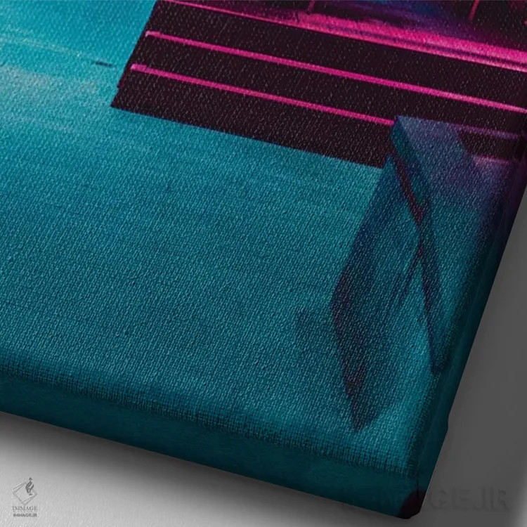 تابلو خیابانهای ایروان III اثر آرسی بسی - نمای نزدیک بافت بوم