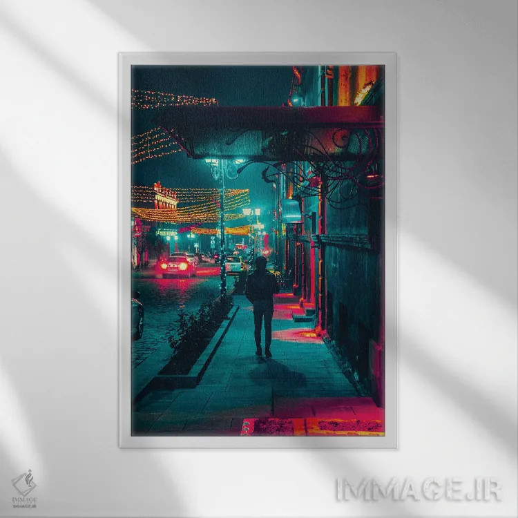 تابلو خیابانهای ایروان II اثر آرسی بسی - نمای قابدار سفید