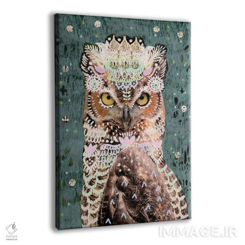 تابلو جغد لالیتا اثر امبر سامرست - نمای پرسپکتیو محصول