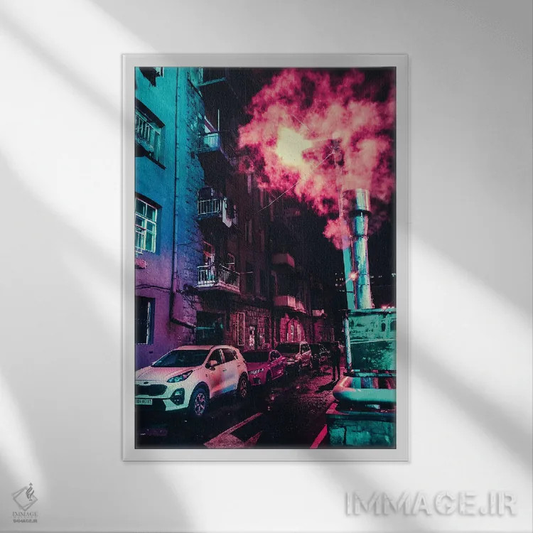 تابلو خیابانهای ایروان I اثر آرسی بسی - نمای قابدار سفید