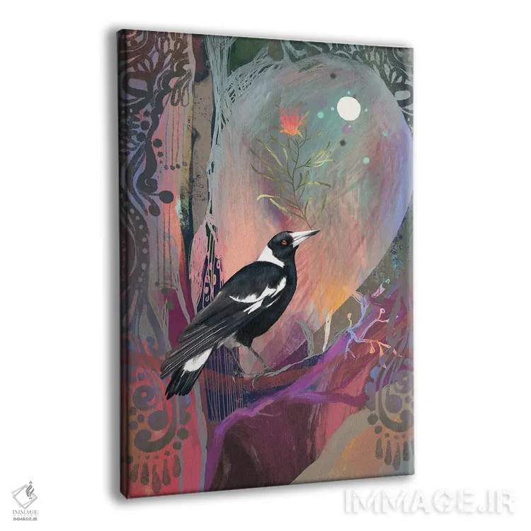 تابلو کلاغ آبی افسانهای اثر امبر سامرست - نمای پرسپکتیو محصول