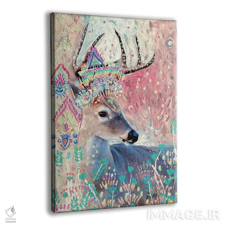 تابلو گوزن نارایان اثر امبر سامرست - نمای پرسپکتیو محصول