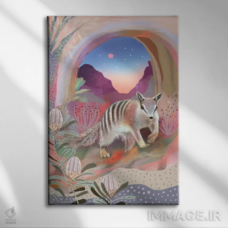 تابلو نومبت (مورچهخور استرالیایی) اثر امبر سامرست - نمای روبهرو روی دیوار