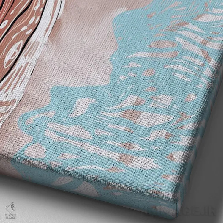 تابلو آغازهای نو اثر امبر سامرست - نمای نزدیک بافت بوم