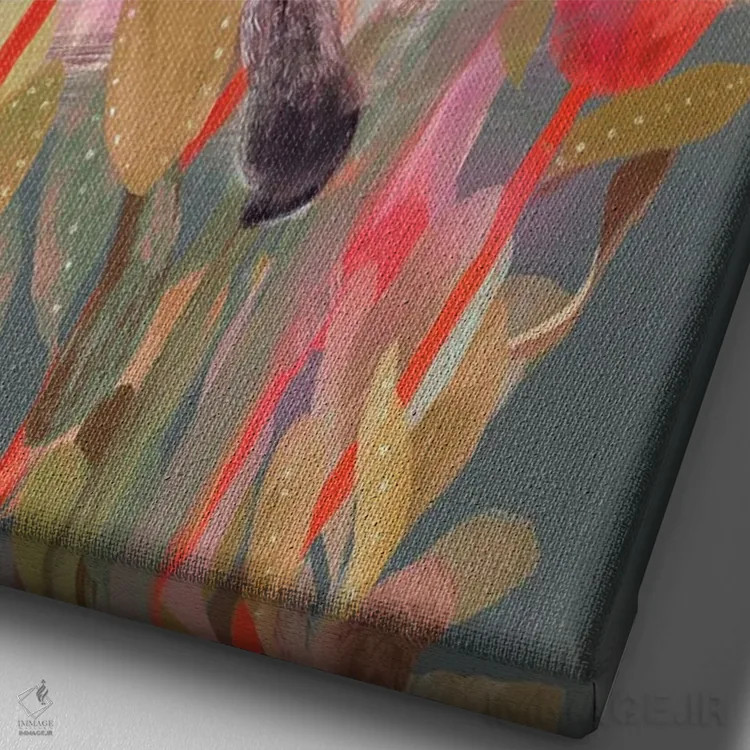 تابلو شوگر گلایدرها (پستاندار پرنده) اثر امبر سامرست - نمای نزدیک بافت بوم