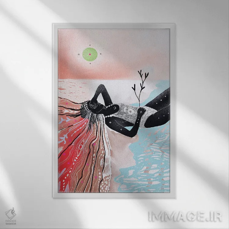 تابلو آغازهای نو اثر امبر سامرست - نمای قابدار سفید