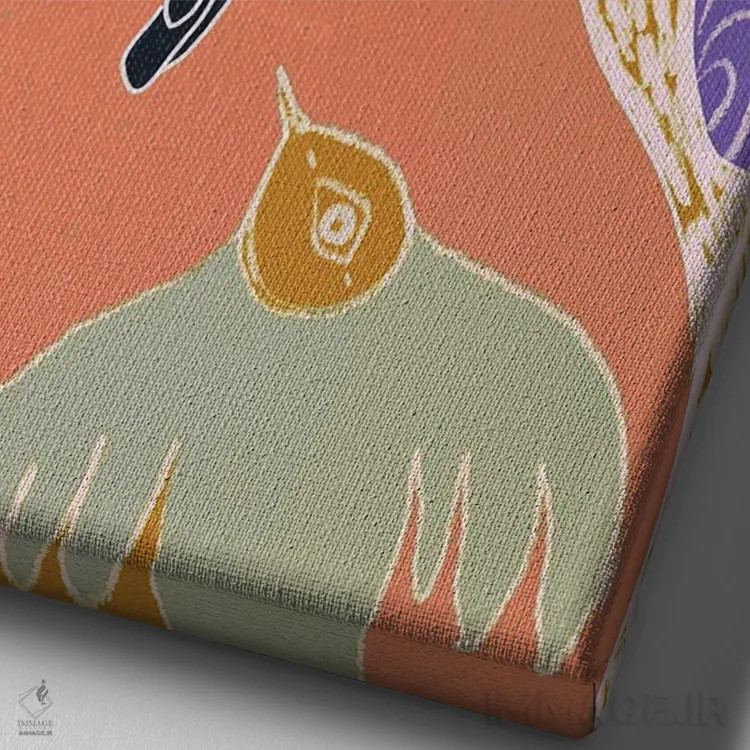 تابلو رویابین اثر امبر سامرست - نمای نزدیک بافت بوم