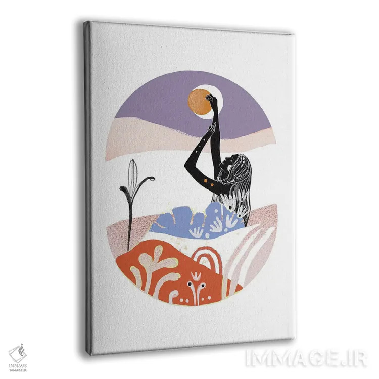 تابلو ماه افزاینده اثر امبر سامرست - نمای پرسپکتیو محصول