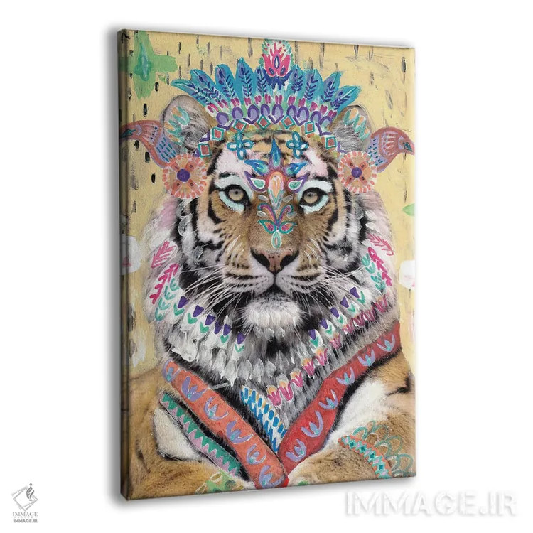 تابلو ببر زهرا اثر امبر سامرست - نمای پرسپکتیو محصول