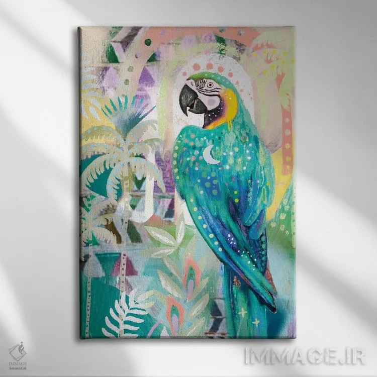 تابلو ماکائوی گرمسیری اثر امبر سامرست - نمای روبهرو روی دیوار