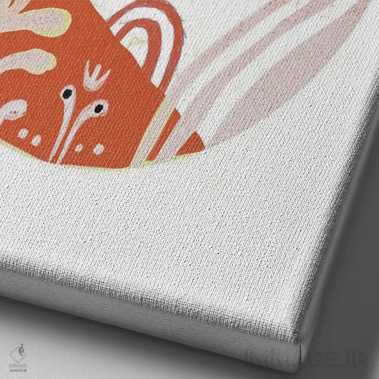 تابلو ماه افزاینده اثر امبر سامرست - نمای نزدیک بافت بوم