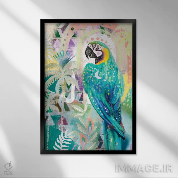 تابلو ماکائوی گرمسیری اثر امبر سامرست - نمای قابدار مشکی