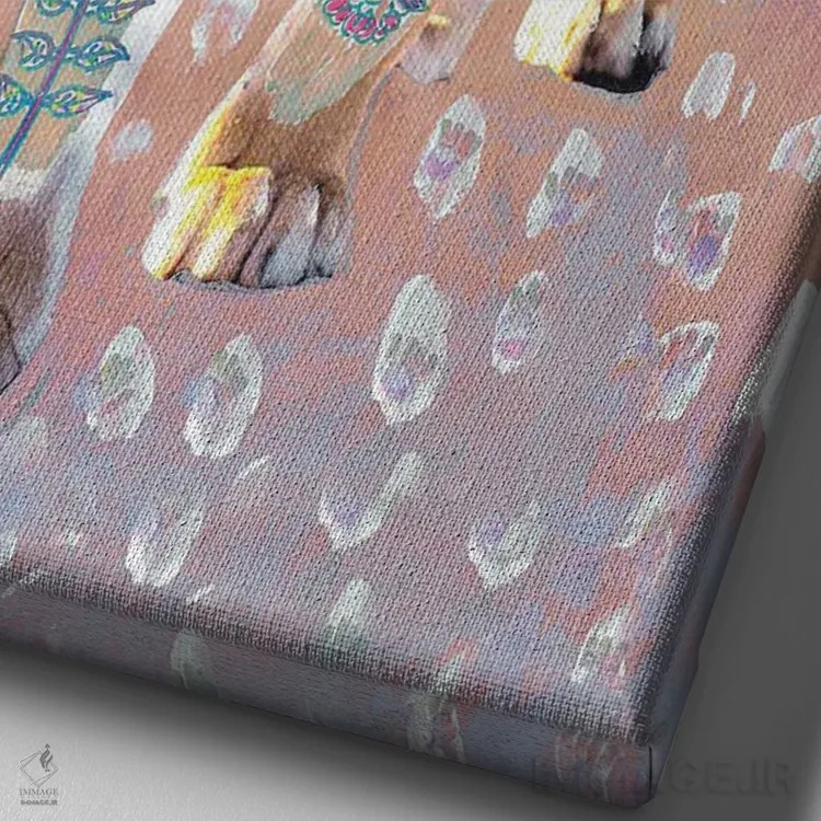 تابلو ببر ایندیرا در گرگومیش اثر امبر سامرست - نمای نزدیک بافت بوم