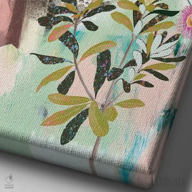 تابلو جغد نقابدار استرالیایی اثر امبر سامرست - نمای نزدیک بافت بوم