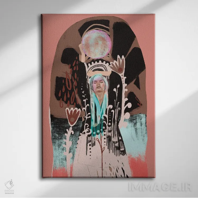 تابلو ماه کولی اثر امبر سامرست - نمای روبهرو روی دیوار