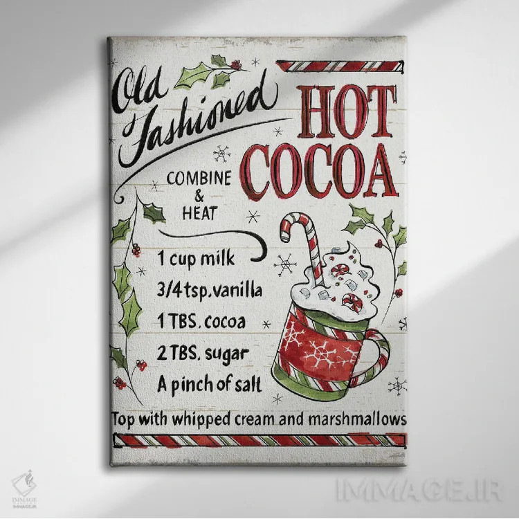 تابلو خوراکیهای کریسمس VII اثر آن تاولتی - نمای روبهرو روی دیوار