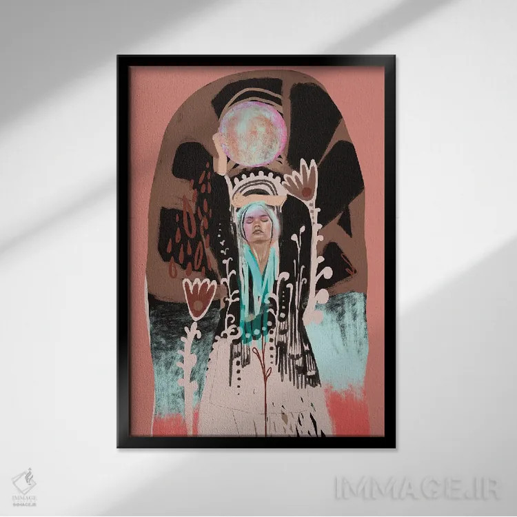 تابلو ماه کولی اثر امبر سامرست - نمای قابدار مشکی