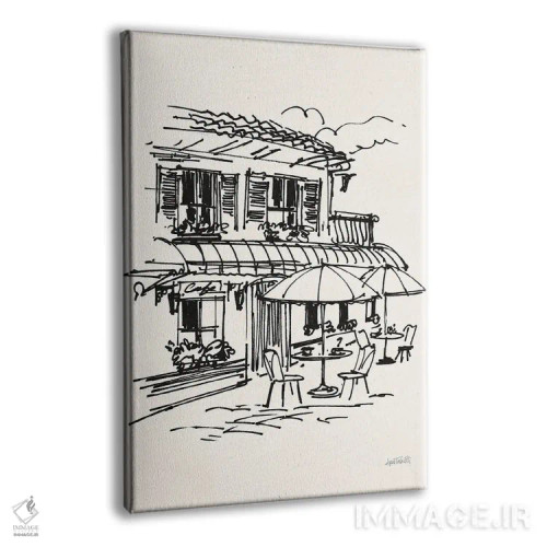تابلو طرح کافه I اثر آن تاولتی - نمای پرسپکتیو محصول