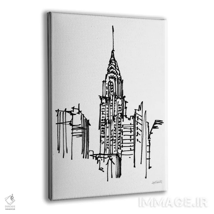 تابلو طرح ساختمان کرایسلر اثر آن تاولتی - نمای پرسپکتیو محصول