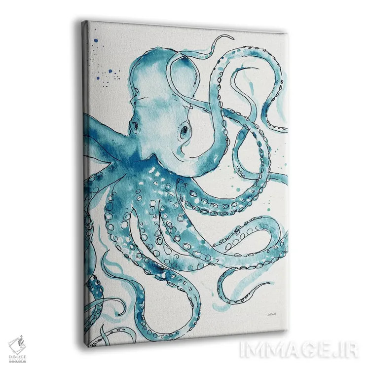 تابلو دریای عمیق VIII (سبز آبی) اثر آن تاولتی - نمای پرسپکتیو محصول