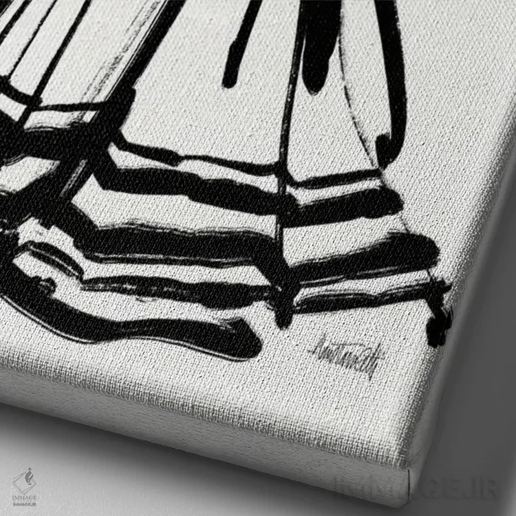 تابلو طرحهای استایلی I اثر آن تاولتی - نمای نزدیک بافت بوم