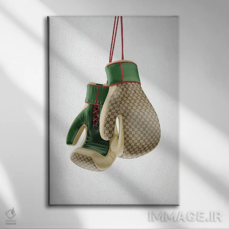 تابلو دستکش بوکس گوچی اثر آنتونیو براسکو - نمای روبهرو روی دیوار