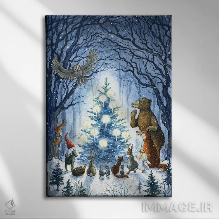 تابلو درخت افسونشده اثر آسترید شکلز - نمای روبهرو روی دیوار