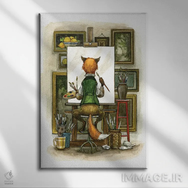 تابلو بوم تازه اثر آسترید شکلز - نمای روبهرو روی دیوار