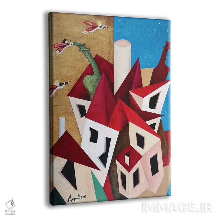 تابلو شهر فرشتگان (لسآنجلس) اثر الکساندر تریفونوف - نمای پرسپکتیو محصول