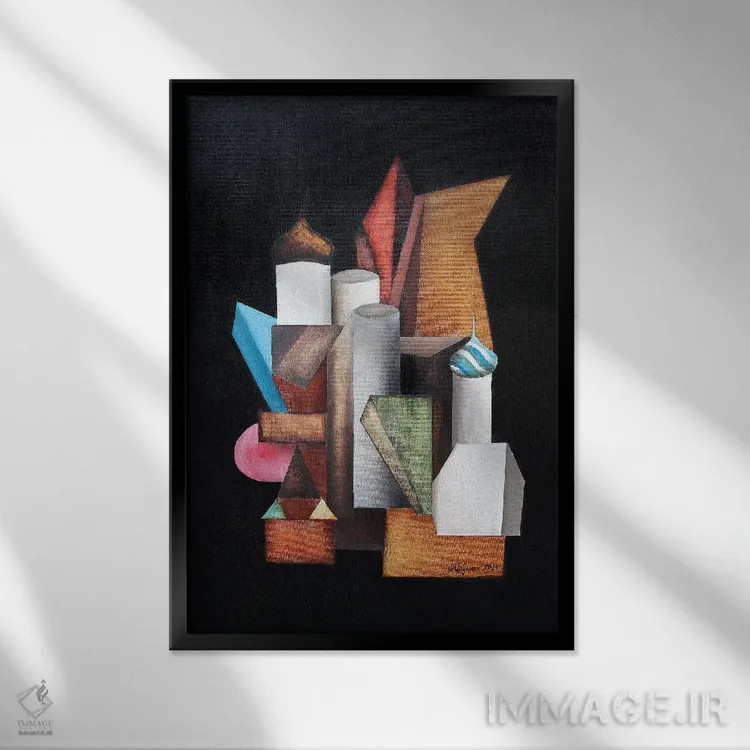 تابلو قدمزنیهای سنپترزبورگ اثر الکساندر تریفونوف - نمای قابدار مشکی