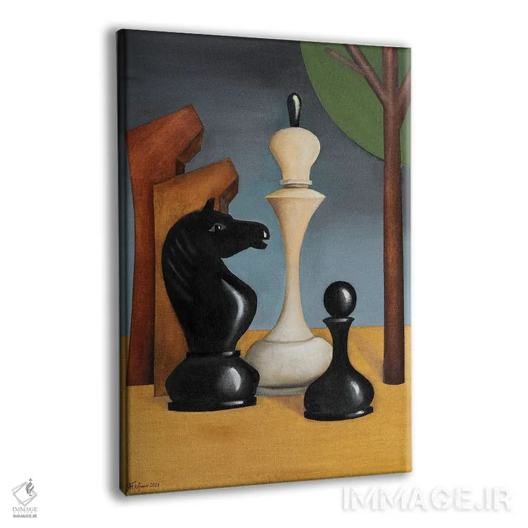 تابلو اسب سیاه اثر الکساندر تریفونوف - نمای پرسپکتیو محصول