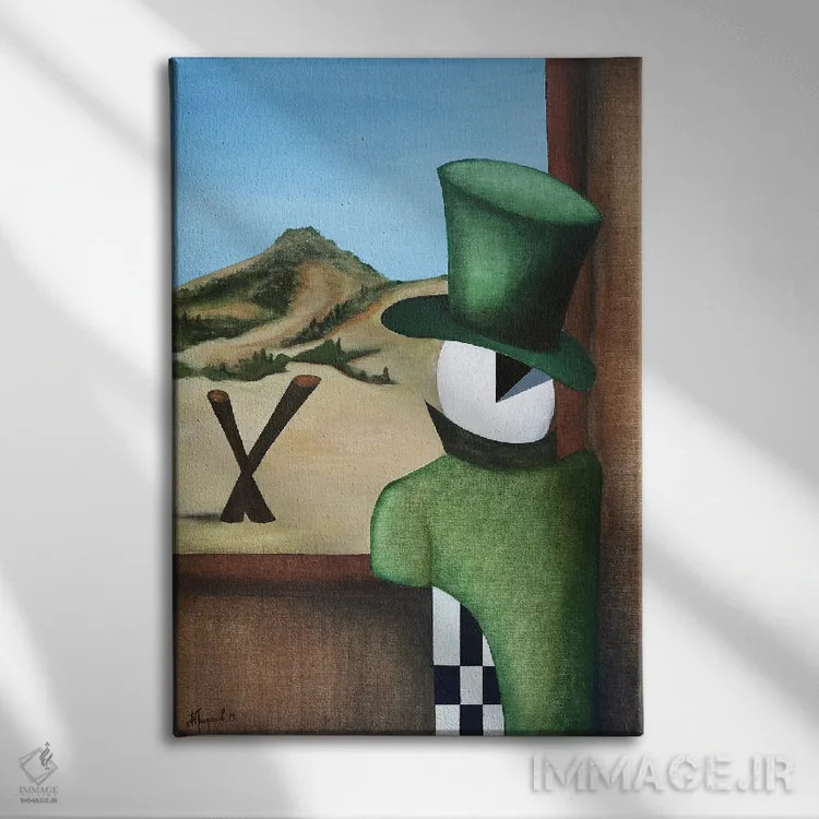 تابلو نوادا (ایالت آمریکا) اثر الکساندر تریفونوف - نمای روبهرو روی دیوار