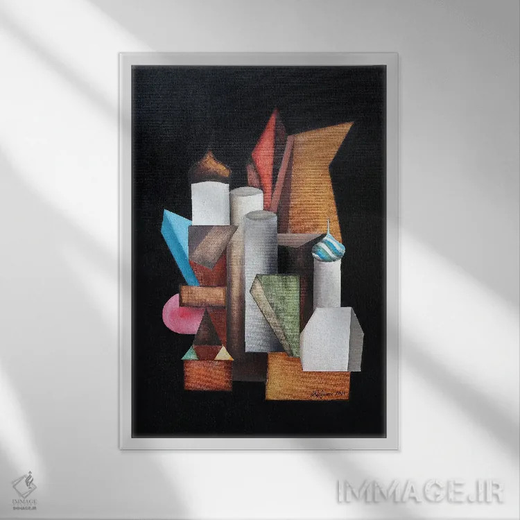 تابلو قدمزنیهای سنپترزبورگ اثر الکساندر تریفونوف - نمای قابدار سفید