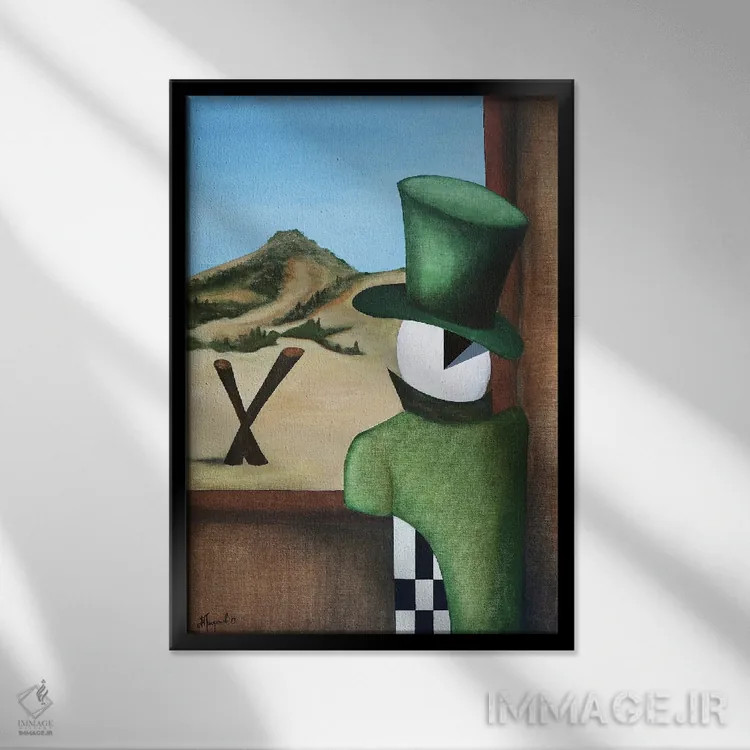 تابلو نوادا (ایالت آمریکا) اثر الکساندر تریفونوف - نمای قابدار مشکی