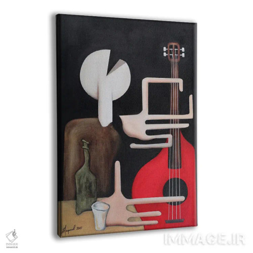 تابلو نوازنده گیتار اثر الکساندر تریفونوف - نمای پرسپکتیو محصول