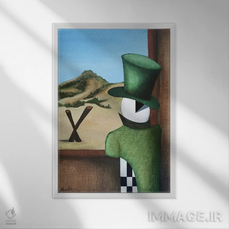 تابلو نوادا (ایالت آمریکا) اثر الکساندر تریفونوف - نمای قابدار سفید